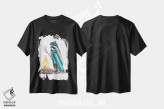 تیشرت مشکی طرح دار – تیشرت طبیعت ,راکون و آتش کمپ اثر مندی هک immage.ir