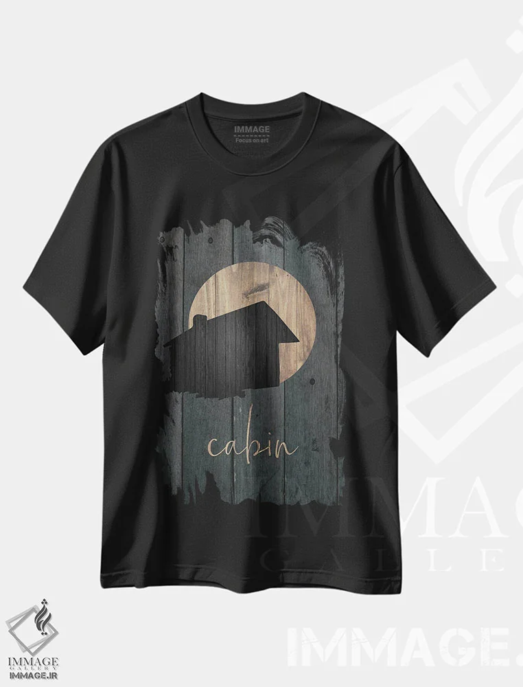 تیشرت مشکی طرح دار – تیشرت طبیعت ,جنگل وحشی II اثر ملودی هوگان فروشگاه ایماژ
