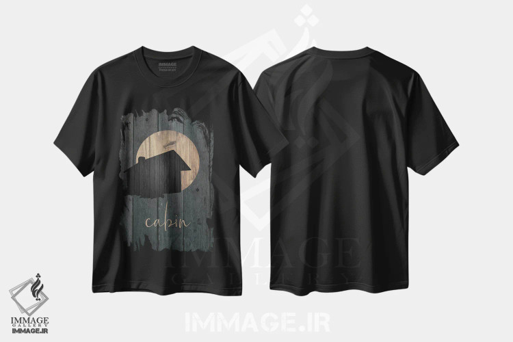 تیشرت مشکی طرح دار – تیشرت طبیعت ,جنگل وحشی II اثر ملودی هوگان فروشگاه ایماژ