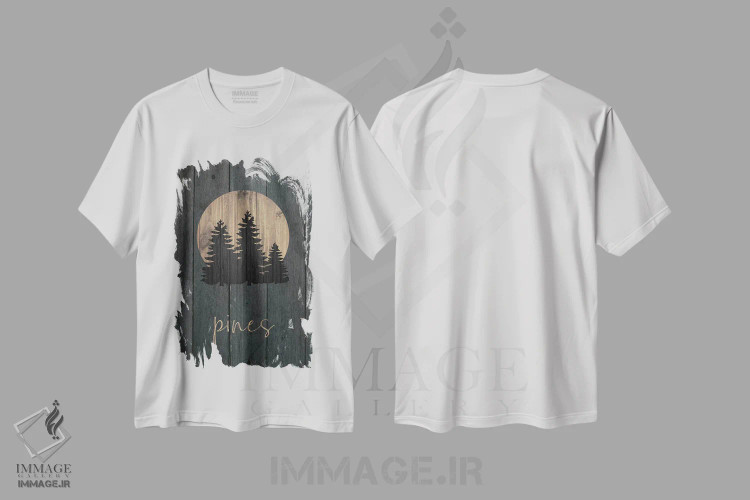 تیشرت سفید طرح دار – تیشرت طبیعت ,جنگل وحشی III اثر ملودی هوگان فروشگاه ایماژ