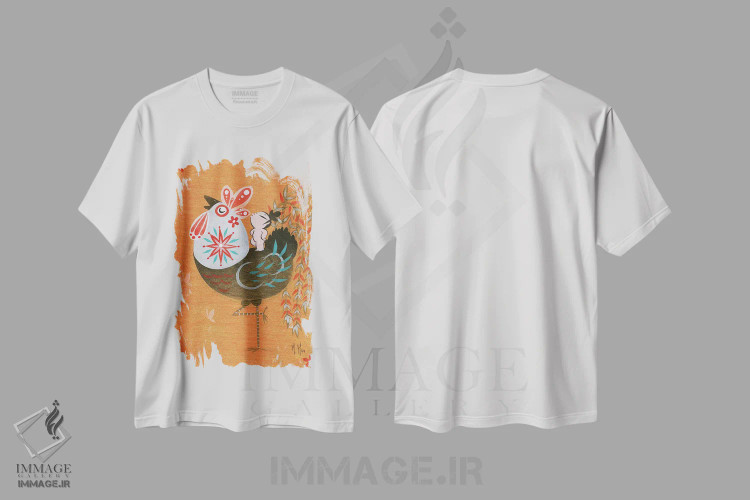 تیشرت سفید طرح دار – تیشرت حیوانات ,برکت های سنتی اثر مارتین هسو immage.ir