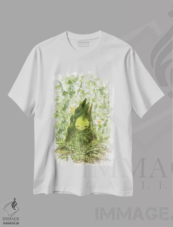 تیشرت سفید طرح دار – تیشرت طبیعت دوست ,نگهبان اثر مارتین هسو immage.ir