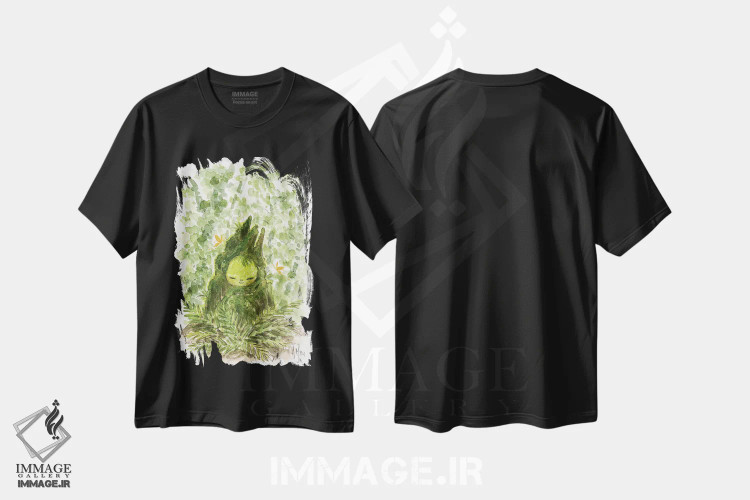 تیشرت مشکی طرح دار – تیشرت طبیعت دوست ,نگهبان اثر مارتین هسو فروشگاه ایماژ
