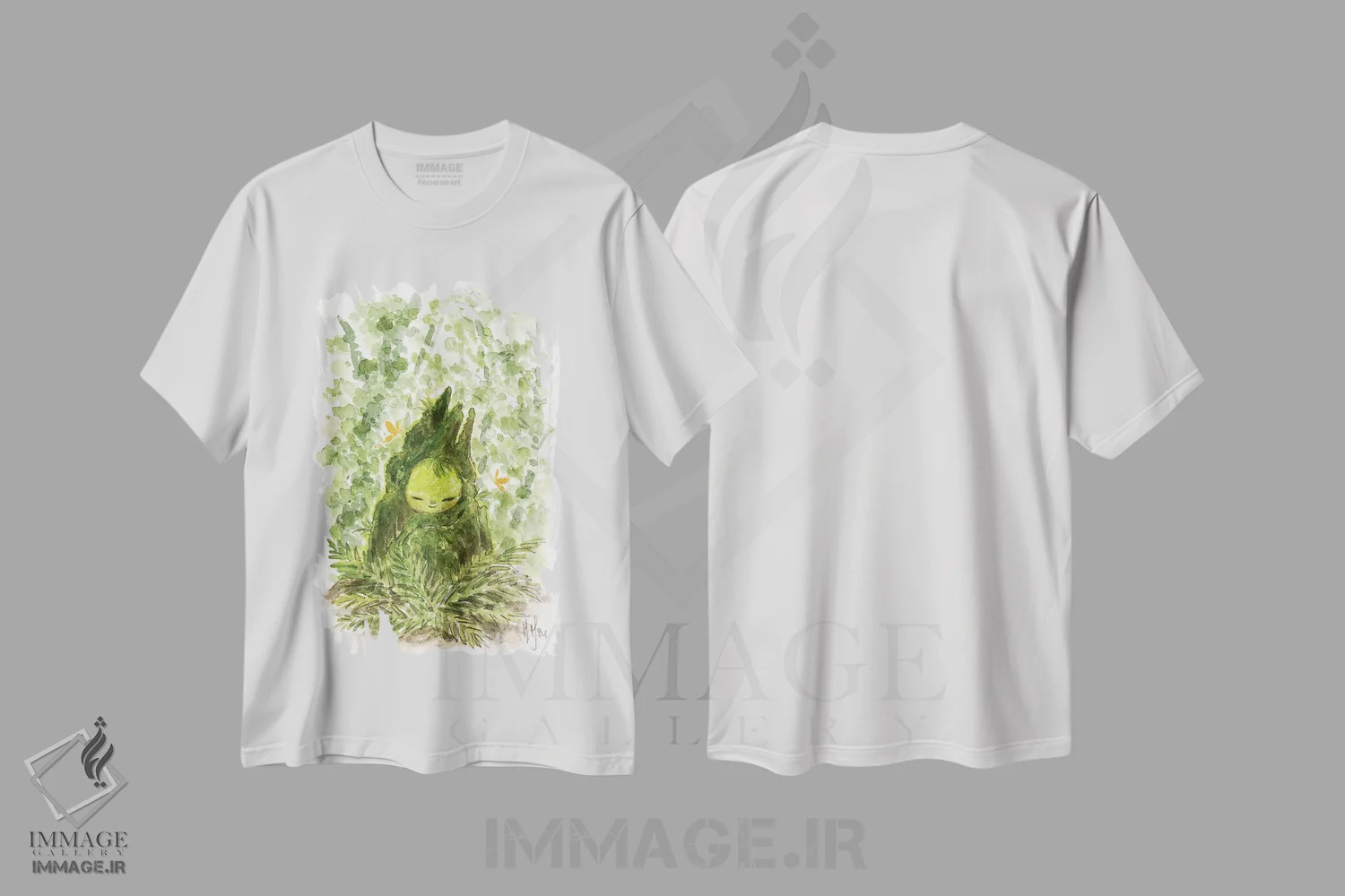 تیشرت سفید طرح دار – تیشرت طبیعت دوست ,نگهبان اثر مارتین هسو immage.ir