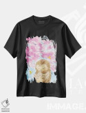 تیشرت مشکی طرح دار – تیشرت هنری ,جغد شکوفه گیلاس اثر مارتین هسو immage.ir