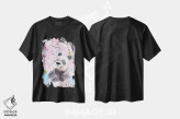 تیشرت مشکی طرح دار – تیشرت هنری ,آرزوی شکوفه های گیلاس اثر مارتین هسو immage.ir