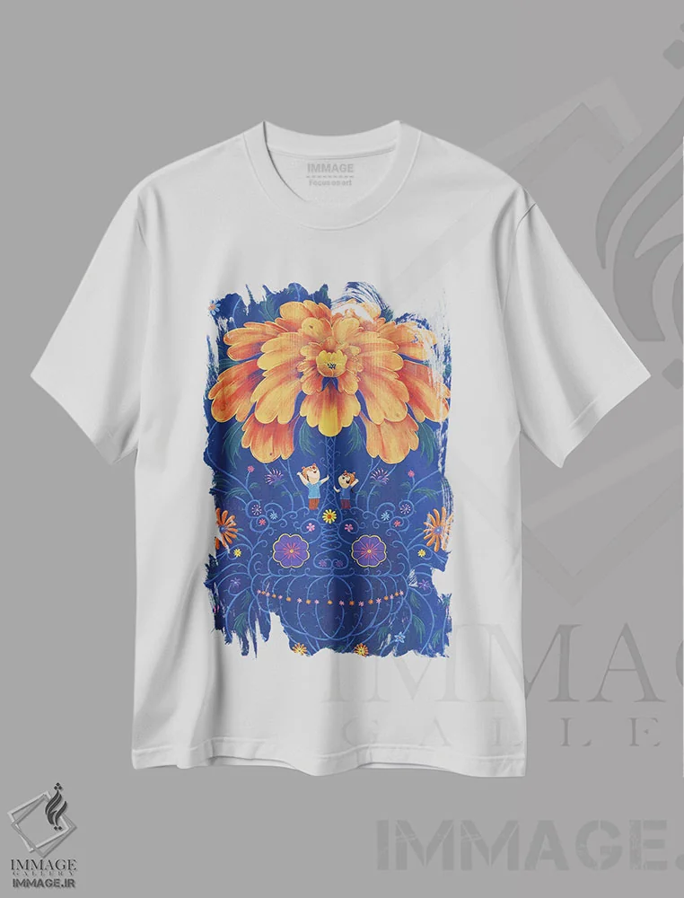تیشرت سفید طرح دار – تیشرت حیوانات ,ببرها اثر مارتین هسو فروشگاه ایماژ