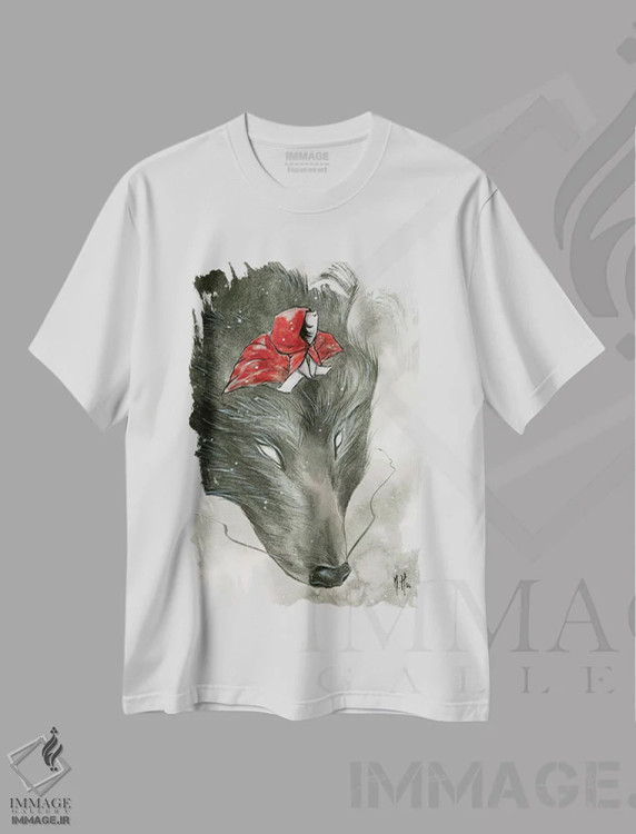 تیشرت سفید طرح دار – تیشرت حیوانات ,حیوانات روحی اثر مارتین هسو فروشگاه ایماژ