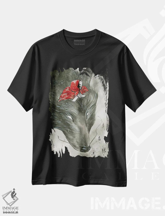 تیشرت مشکی طرح دار – تیشرت حیوانات ,حیوانات روحی اثر مارتین هسو immage.ir