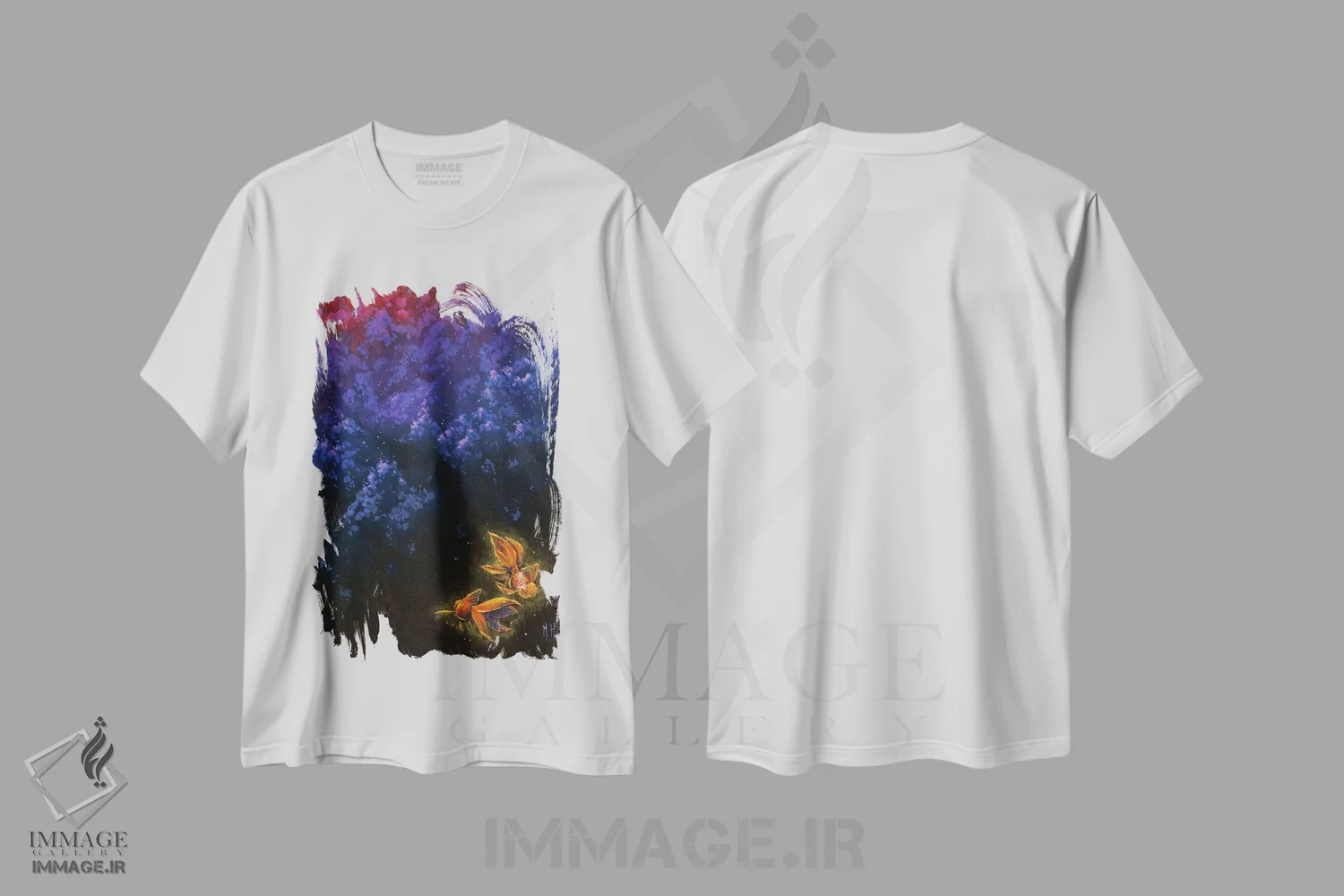 تیشرت سفید طرح دار – تیشرت طبیعت ,پناهگاه اثر مارتین هسو immage.ir