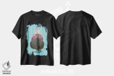تیشرت مشکی طرح دار – تیشرت فانتزی ,گربه بستنی اثر مارتین هسو immage.ir