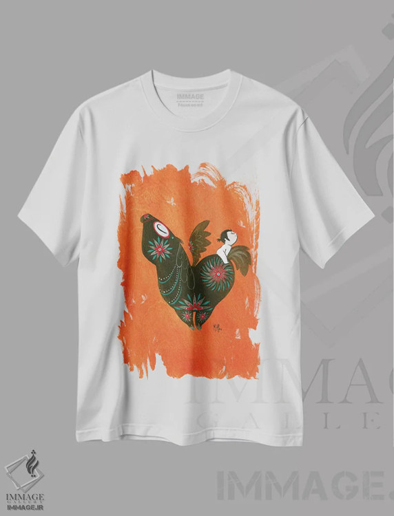 تیشرت سفید طرح دار – تیشرت فانتزی ,پگاسوس اثر مارتین هسو immage.ir