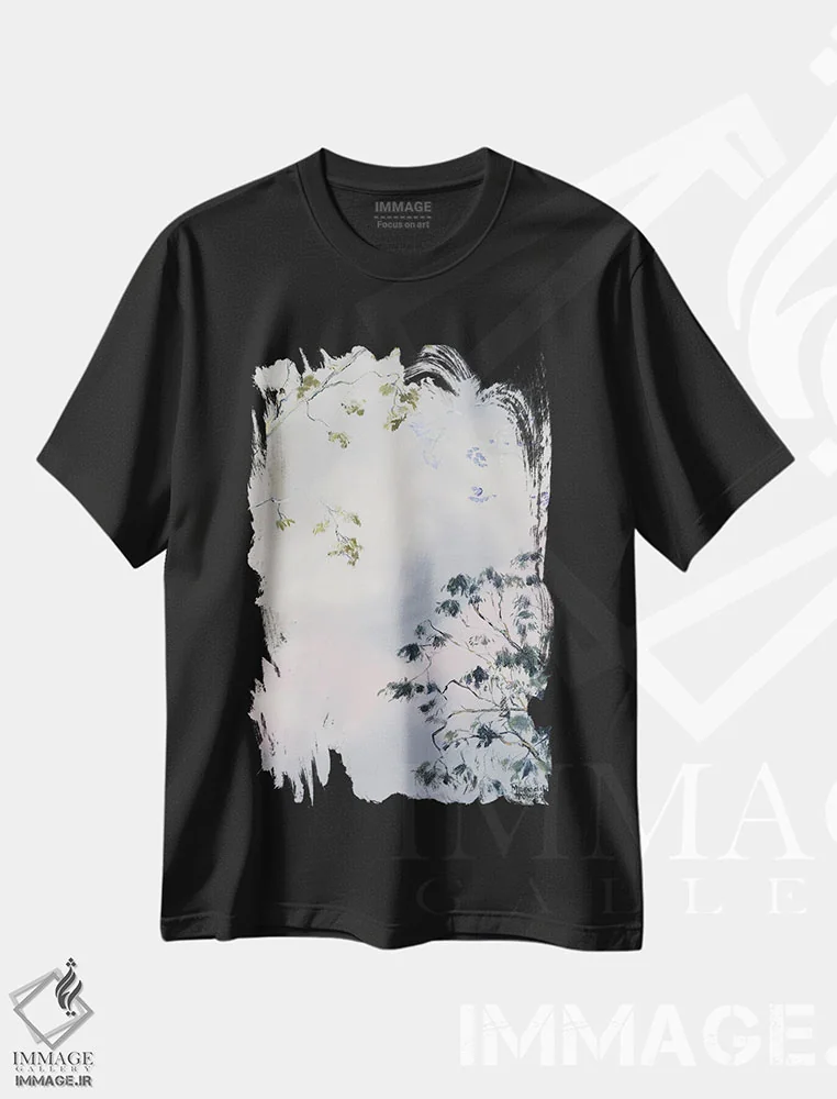تیشرت مشکی طرح دار – تیشرت هنری گلدار ,درخشش جاکاراندا در بریزبن اثر مردیت هاوس immage.ir