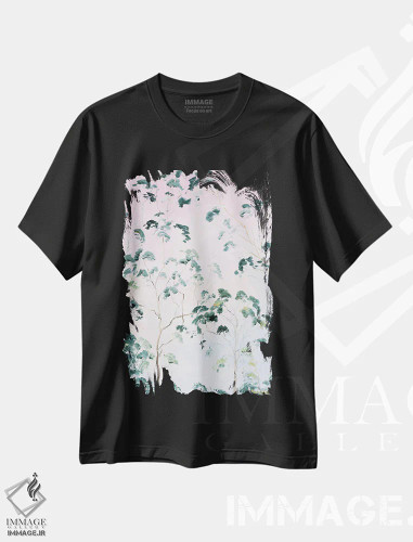 تیشرت مشکی طرح دار – تیشرت هنری ,درخشش آخرین پرتوهای روز اثر مردیت هاوس فروشگاه ایماژ