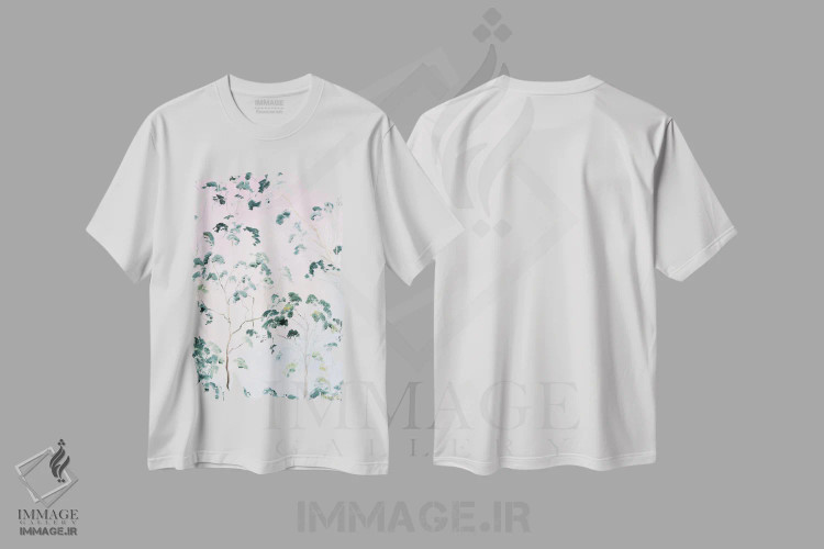 تیشرت سفید طرح دار – تیشرت هنری ,درخشش آخرین پرتوهای روز اثر مردیت هاوس immage.ir