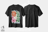 تیشرت مشکی طرح دار – تیشرت طبیعت ,"گم شده در طبیعت" اثر استودیو هنری میهو فروشگاه ایماژ