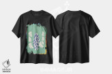تیشرت مشکی طرح دار – تیشرت طبیعت ,"رنگ های رترو در طبیعت" اثر استودیو هنری میهو فروشگاه ایماژ