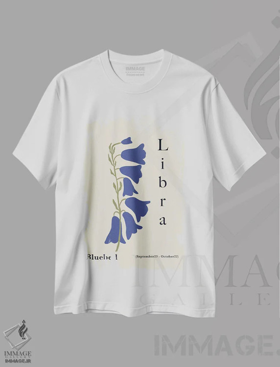 تیشرت سفید طرح دار – تیشرت هنری ,"بلبل میزان" اثر استودیو هنری میهو فروشگاه ایماژ