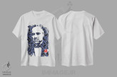 تیشرت سفید طرح دار – تیشرت سینمایی ,"دان ویتو کورلئونه " اثر کریستین میلئو فروشگاه ایماژ