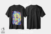 تیشرت مشکی طرح دار – تیشرت هنری ,"حلقه های متحد آلبرت" اثر کریستین میلئو فروشگاه ایماژ