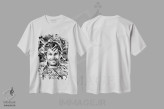 تیشرت سفید طرح دار – تیشرت هنری سیاه و سفید ,دون پابلو اثر کریستین میلئو فروشگاه ایماژ