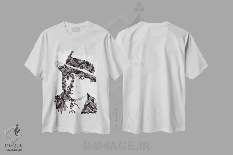 تیشرت سفید طرح دار – تیشرت وینتیج مردانه ,آل کاپون اثر کریستین میلئو immage.ir