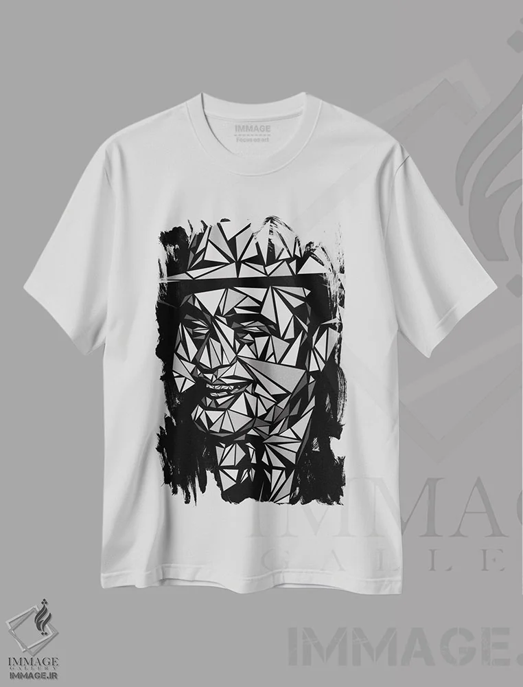 تیشرت سفید طرح دار – تیشرت وینتیج کلاسیک ,آل کاپون اثر کریستین میلئو immage.ir