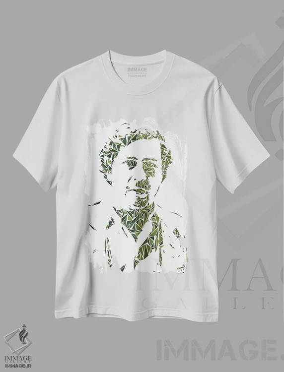 تیشرت سفید طرح دار – تیشرت فرهنگی ,پابلو اسکوبار اثر کریستین میلئو immage.ir