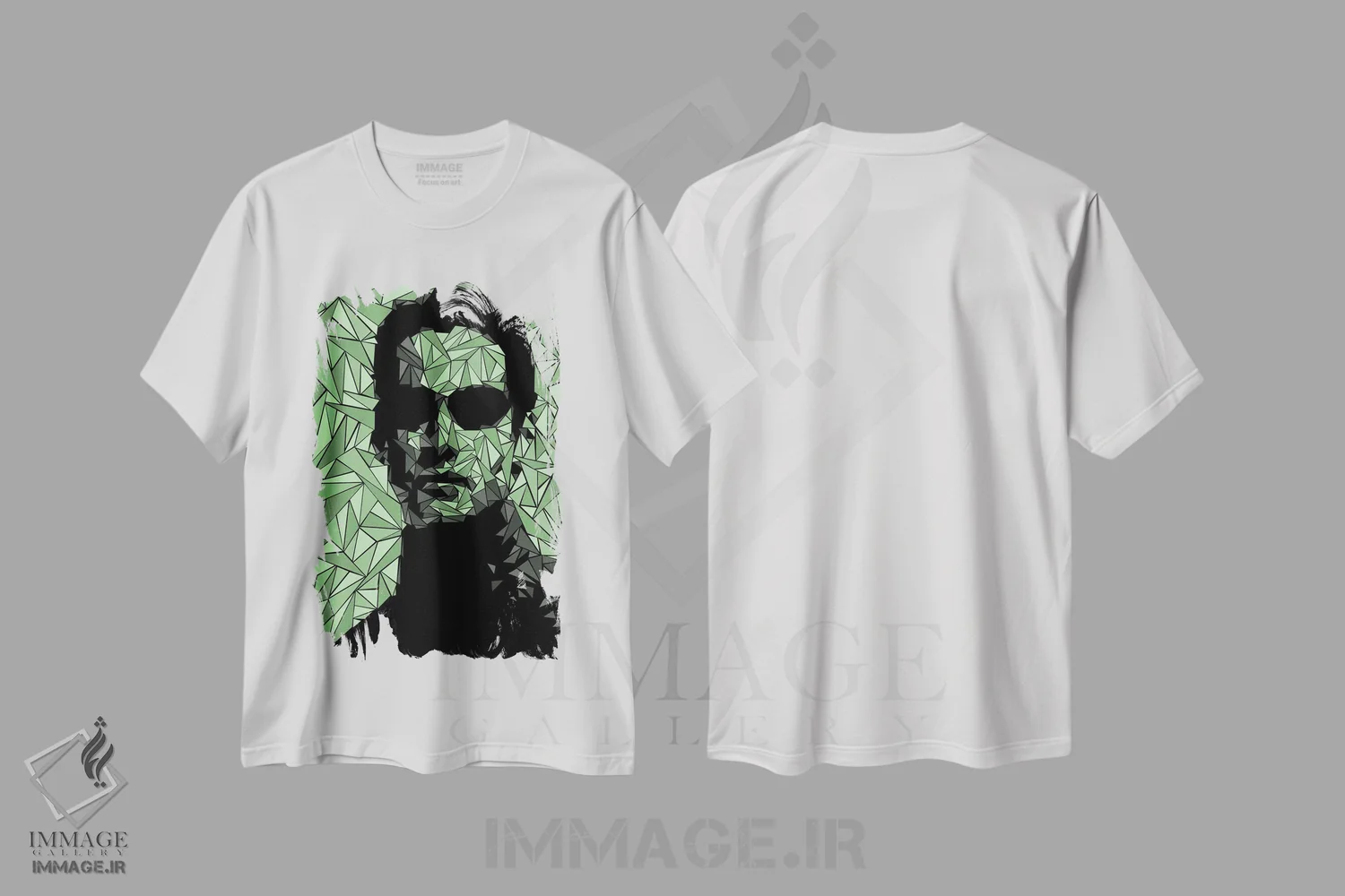 تیشرت سفید طرح دار – تیشرت گرافیکی ,نئو اثر کریستین میلئو immage.ir