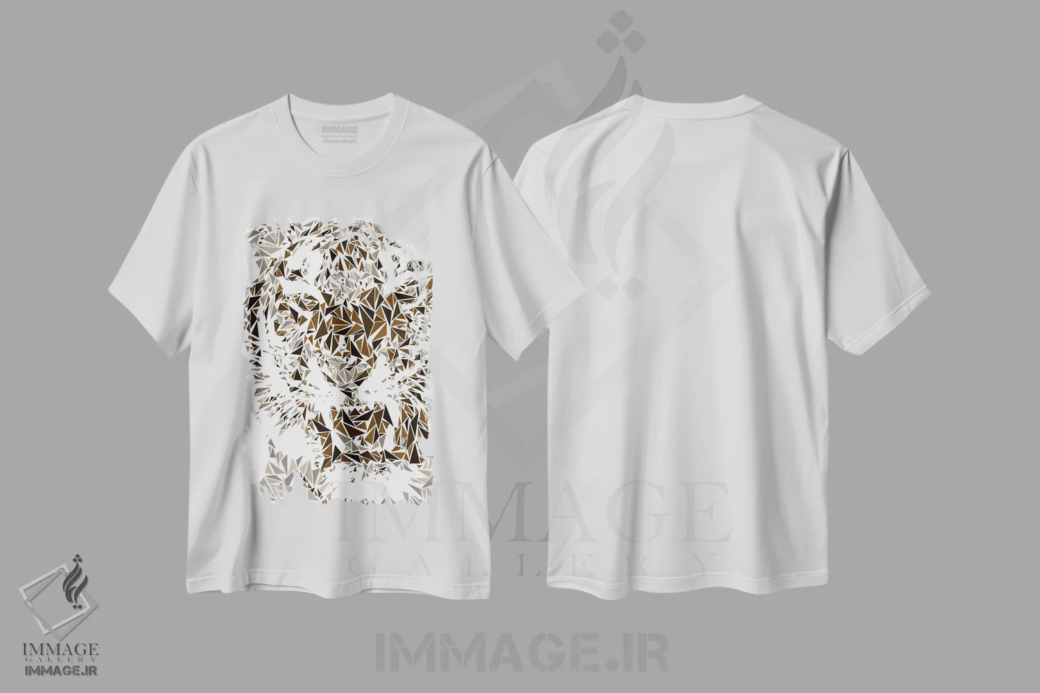 تیشرت سفید طرح دار – تیشرت حیوانات ,ببر اثر کریستین میلئو فروشگاه ایماژ