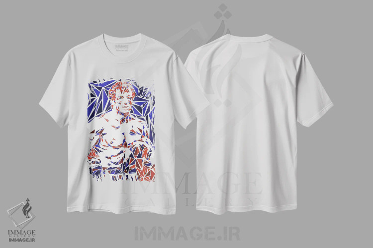 تیشرت سفید طرح دار – تیشرت اسپرت ,راکی بالبوا اثر کریستین میلئو immage.ir