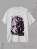 تیشرت سفید طرح دار – تیشرت فانتزی ,هارلی کویین اثر کریستین میلئو فروشگاه ایماژ