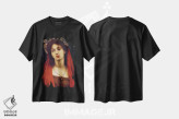 تیشرت مشکی طرح دار – تیشرت هنری ,نقاشی مادلنا اثر مایک کیف immage.ir