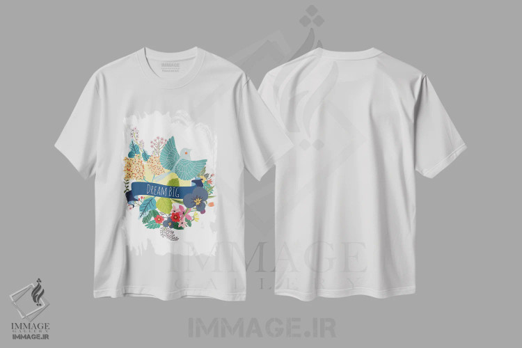 تیشرت سفید طرح دار – تیشرت انگیزشی ,رویای بزرگ اثر میا چارّو فروشگاه ایماژ