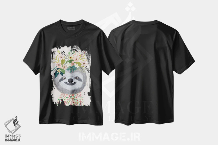 تیشرت مشکی طرح دار – تیشرت فانتزی ,کسل اثر میا چارّو فروشگاه ایماژ