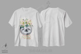 تیشرت سفید طرح دار – تیشرت فانتزی ,کسل اثر میا چارّو immage.ir