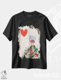 تیشرت مشکی طرح دار – تیشرت فانتزی ,قلب فیل اثر میا چارّو فروشگاه ایماژ
