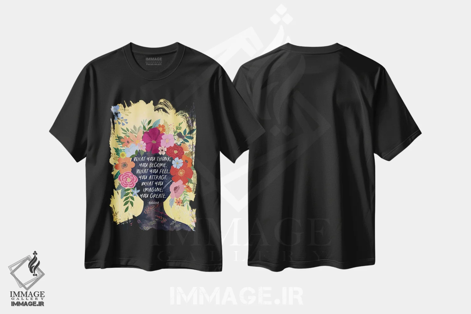 تیشرت مشکی طرح دار – تیشرت معنوی ,جذب سوم اثر میا چارّو فروشگاه ایماژ