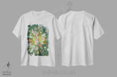 تیشرت سفید طرح دار – تیشرت طبیعت ,گل ها اثر میا چارّو immage.ir