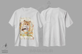 تیشرت سفید طرح دار – تیشرت حیوانات ,چای روباه اثر میا چارّو فروشگاه ایماژ