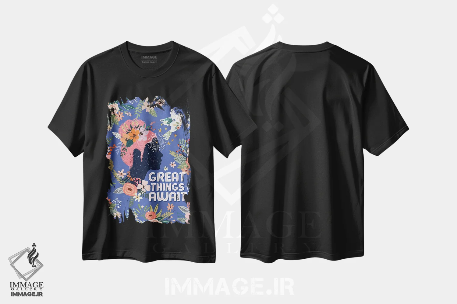 تیشرت مشکی طرح دار – تیشرت انگیزشی ,چیزهای بزرگ اثر میا چارّو فروشگاه ایماژ