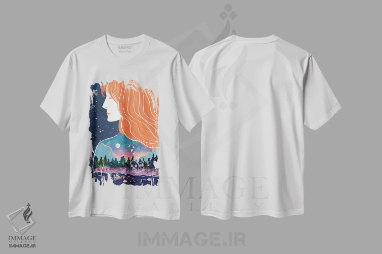 تیشرت سفید طرح دار – تیشرت هنری ,جهان درون اثر میا چارّو immage.ir