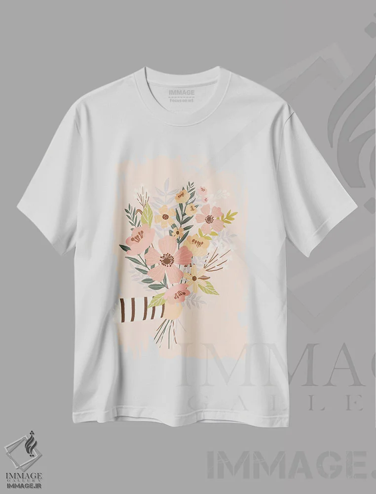 تیشرت سفید طرح دار – تیشرت انگیزشی ,سپاس اثر میا چارّو immage.ir