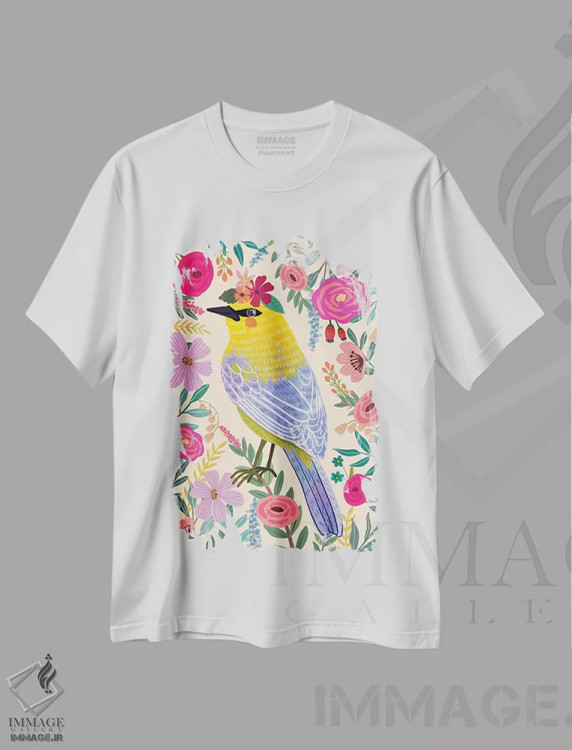 تیشرت سفید طرح دار – تیشرت کودکانه ,سهره اثر میا چارّو فروشگاه ایماژ