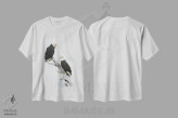 تیشرت سفید طرح دار – تیشرت عقاب ,عقاب ها آلاسکا اثر میگل لاسا فروشگاه ایماژ