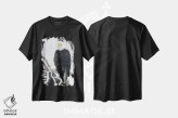 تیشرت مشکی طرح دار – تیشرت مینیمال ,عقاب آلاسکا اثر میگل لاسا immage.ir