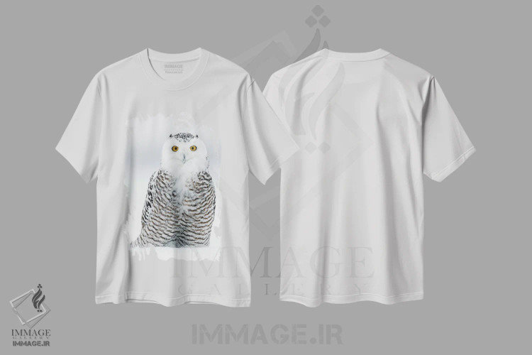 تیشرت سفید طرح دار – تیشرت طبیعت ,کانادای برفی اثر میگل لاسا فروشگاه ایماژ