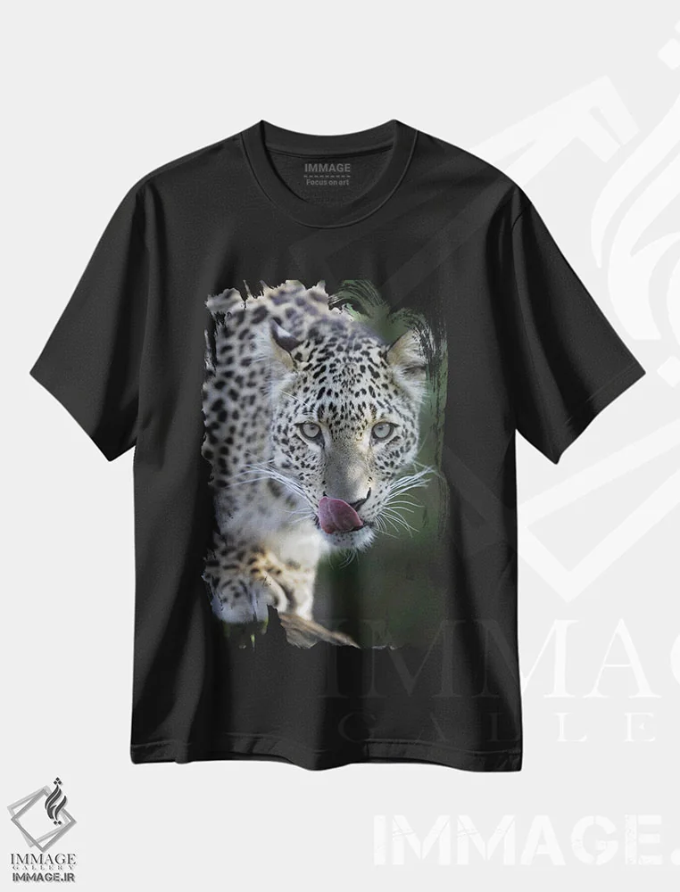 تیشرت مشکی طرح دار – تیشرت حیوانات ,اثر میگل لاسا immage.ir