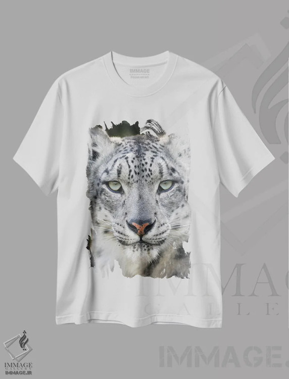 تیشرت سفید طرح دار – تیشرت طبیعت ,اثر میگل لاسا immage.ir