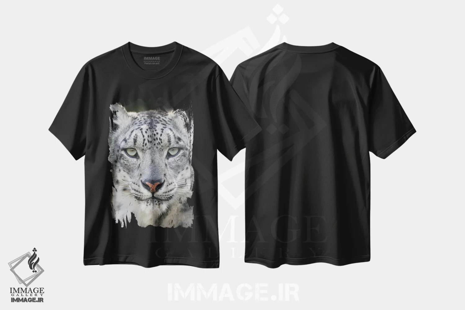تیشرت مشکی طرح دار – تیشرت طبیعت ,اثر میگل لاسا فروشگاه ایماژ